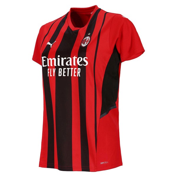 Camiseta AC Milan 1ª Kit Mujer 2021 2022